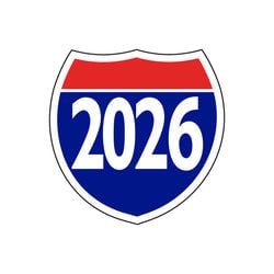 Option – Window Sticker - Interstate Shield - 2026 - Qty. 12