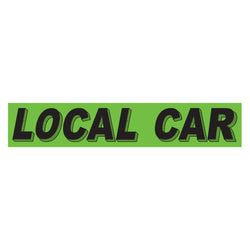 Option – Flourescent Green & Black Slogan - Local Car - Qty. 12