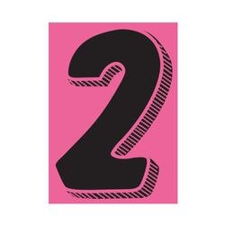 Window Sticker - 7 1/2" Black/Pink #2 - Qty. 12