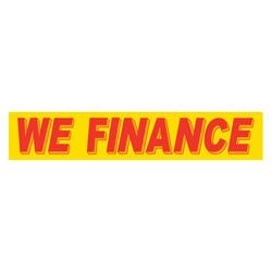 Yellow & Red Slogan - We Finance - Qty. 12