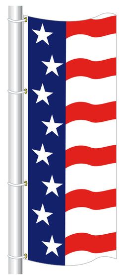 Option – Drapes - PATRIOTIC - 8 STARS - Qty. 1
