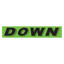 Option – Flourescent Green & Black Slogan - Down - Qty. 12