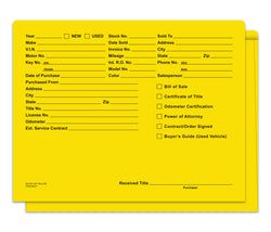 Heavy Duty Deal Jacket, Printed - SA1221-HD-YELLOW - Box of 500