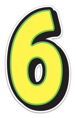 Option – Giant Magnetic Number - Yellow with Green Border - 6 - Qty. 1