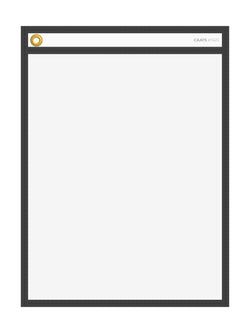 Option – WorkTicket Holder - Neon Black - No Handle - Clear Front & Back- 10"" x 13"