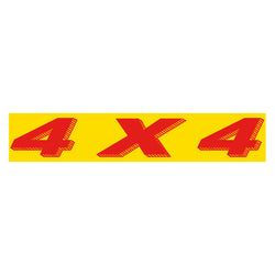 Option – Yellow & Red Slogan - 4 X 4 - Qty. 12