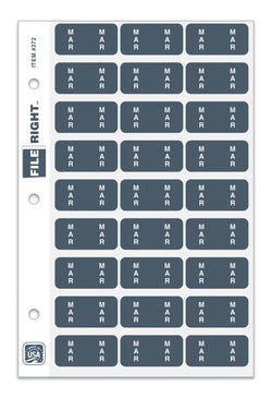 Option – Month March Ring Book QTY. 270 per Set