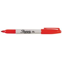 Option – Sharpie Marker - Fine Tip - Red - Qty. 12 Per Box