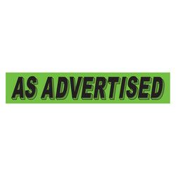 Option – Flourescent Green & Black Slogan - As Advertised - Qty. 12