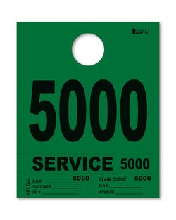 4 Part Heavy Brite Disp. No. - HB4P-5 - Green - 5000-5999