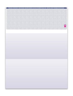 Option – Check Blue - Check on Top  - Qty. 500 per Pack