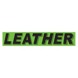 Option – Fluorescent Green & Black Slogan - Leather - Qty. 12