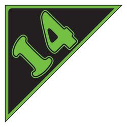 Option – Window Sticker - Auto Angles - Green & Black - 2014 - Qty. 12