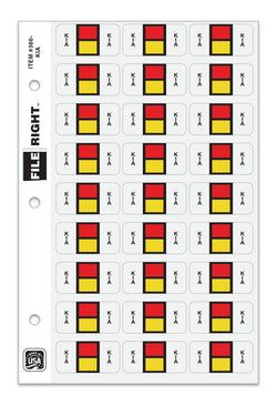 Color-Code Auto-Make KIA, Ring Book, Pkg. of 270 labels