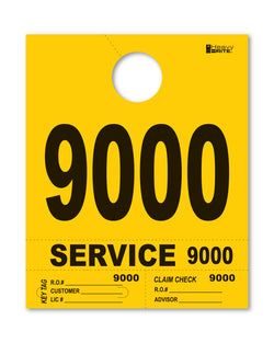 4 Part Heavy Brite Disp. No. - HB4P-9 - Yellow - 9000-9999