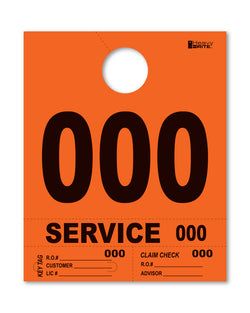 4 Part Heavy Brite Disp. No. - HB4P-0 - Orange - 000-999
