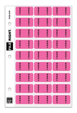Option – Month September Ring Book QTY. 270 per Set