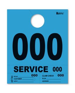 4 Part Heavy Brite Disp. No. - HB4P-0 - Blue - 000-999