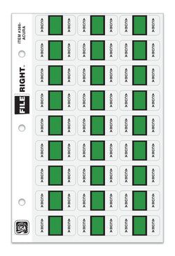 Color-Code Auto-Make ACURA, Ring Book, Pkg. of 270 labels