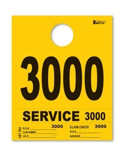 4 Part Heavy Brite Disp. No. - HB4P-3 - Yellow - 3000-3999