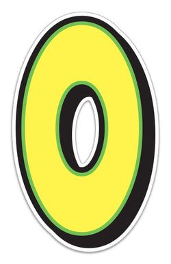 Option – Giant Magnetic Number - Yellow with Green Border - 0 - Qty. 1