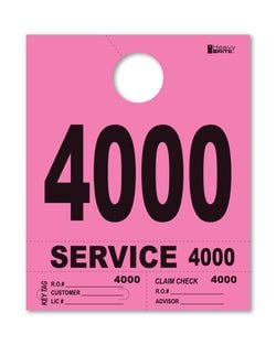 4 Part Heavy Brite Disp. No. - HB4P-4 - Pink - 4000-4999