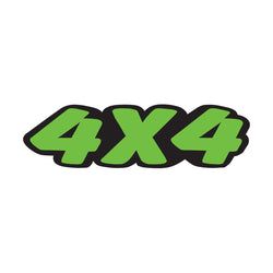 Option – Green & Black Die Cut Slogan - 4 X 4 - Qty. 12