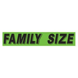 Option – Flourescent Green & Black Slogan - Family Size - Qty. 12