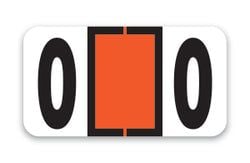 Roll of 500 Color-Code Labels Number 0