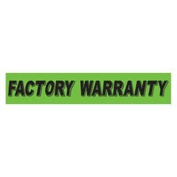 Flourescent Green & Black Slogan -Factory Warranty - Qty. 12