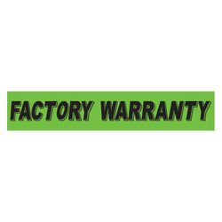 Option – Flourescent Green & Black Slogan -Factory Warranty - Qty. 12