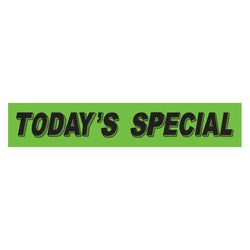 Option – Flourescent Green & Black Slogan - Today's Special - Qty. 12