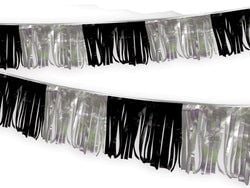 Metallic Streamers-Black/Silver-1