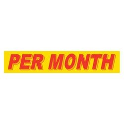 Yellow & Red Slogan - Per Month - Qty. 12