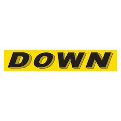 Option – Yellow & Black Slogan - Down - Qty. 12