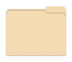 Option – 3 Tab File Folder - Plain, Qty. 100 per Box