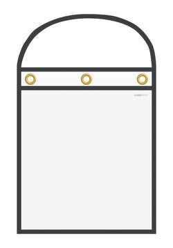 Option – WorkTicket Holder - Black - Clear Front & Back - 11" x 13" - Qty. 25