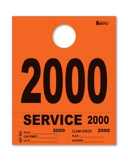 4 Part Heavy Brite Disp. No. - HB4P-2 - Orange - 2000-2999
