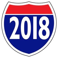 Option – Window Sticker - Interstate Shield - 2018 - Qty. 12