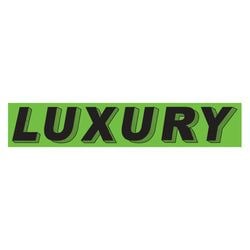 Flourescent Green & Black Slogan - Luxury - Qty. 12