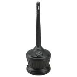Option – Smokers Cease-Fire Cigarette Butt Receptacle - BLACK