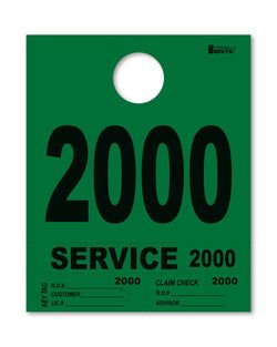 4 Part Heavy Brite Disp. No. - HB4P-2 - Green - 2000-2999