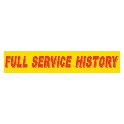 Yellow & Red Slogan - Full Service History - Qty. 12