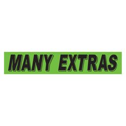 Option – Flourescent Green & Black Slogan - Many Extras - Qty. 12