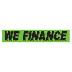 Option – Flourescent Green & Black Slogan - We Finance - Qty. 12