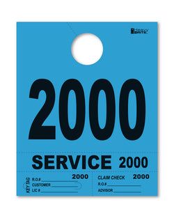 4 Part Heavy Brite Disp. No. - HB4P-2 - Blue - 2000-2999