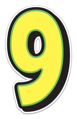 Option – Giant Magnetic Number - Yellow with Green Border - 9 - Qty. 1