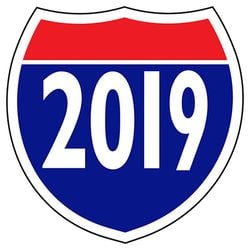 Option – Window Sticker - Interstate Shield - 2019 - Qty. 12