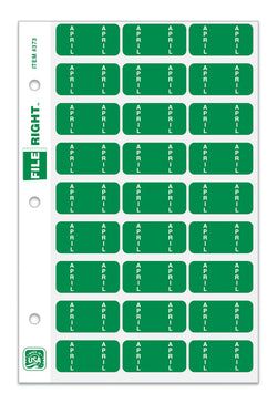 Option – Month April Ring Book QTY. 270 per Set