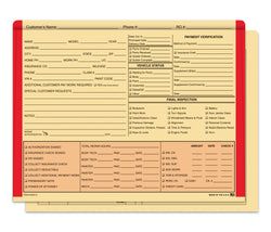 Color Edge Body Shop Jacket,  BUFF/Red - Box of 100